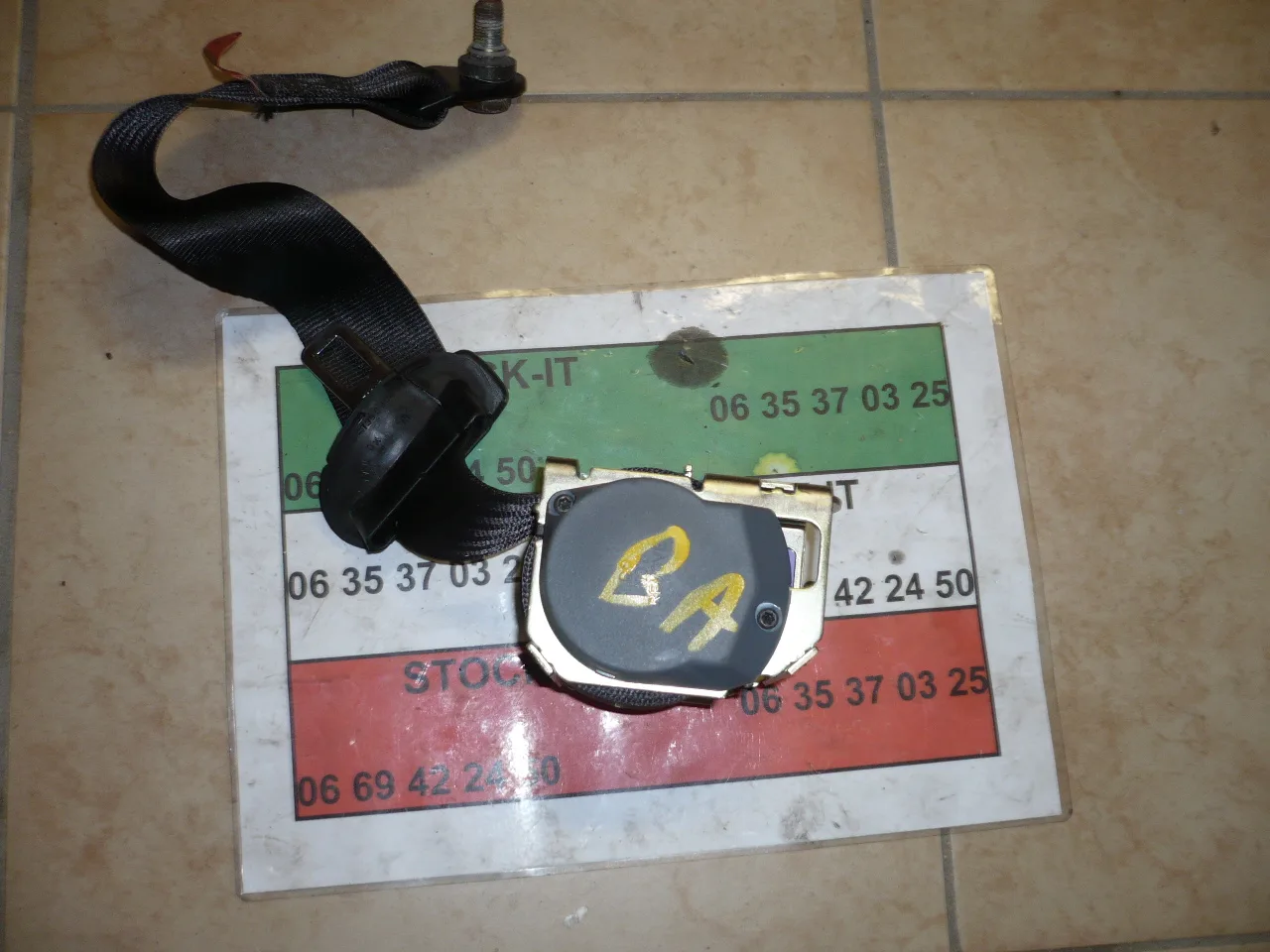 Ceinture Arrière Droite 147 noire