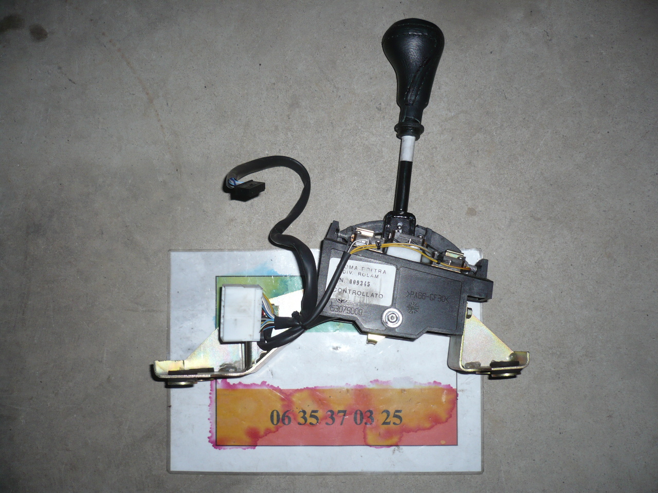 Pommeau cuir Noir + levier de vitesse Boite auto Alfa 166
