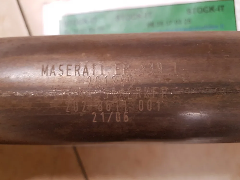 Tube d'échappement intermédiaire Gauche Maserati Quattroporte 4.2 F1 2004 – Image 2