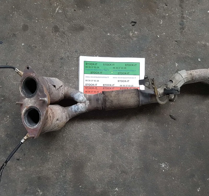 Catalyseur Alfa 147 / 156 Avant 2002 bride losange 4 vis (tresse décollée)