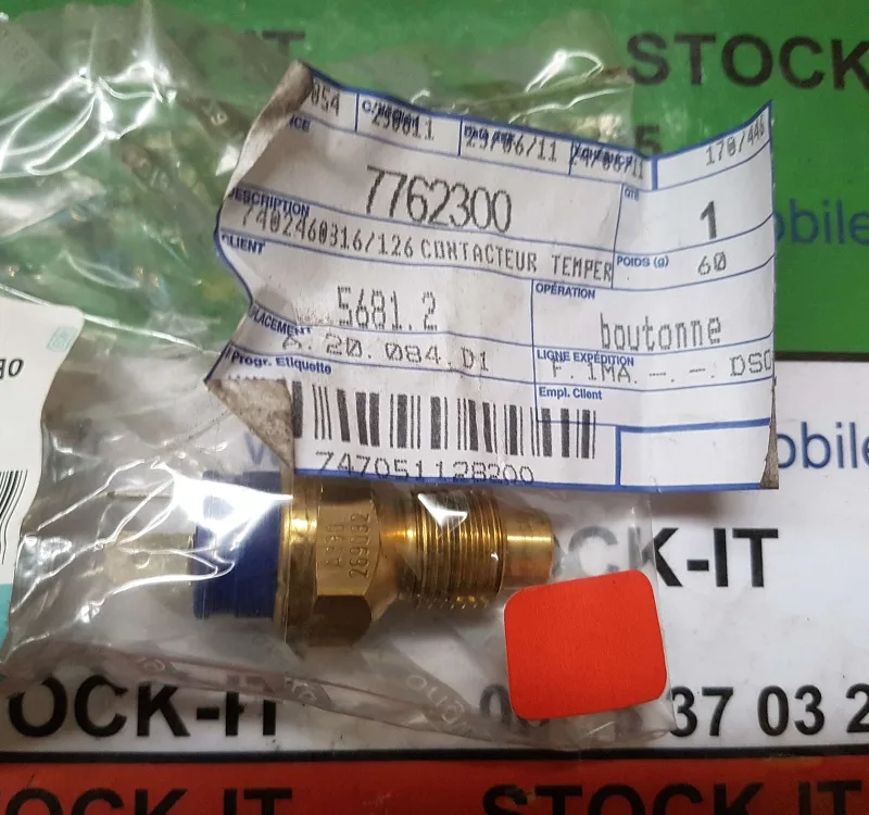 Capteur de température liquide refroidissement 7762300