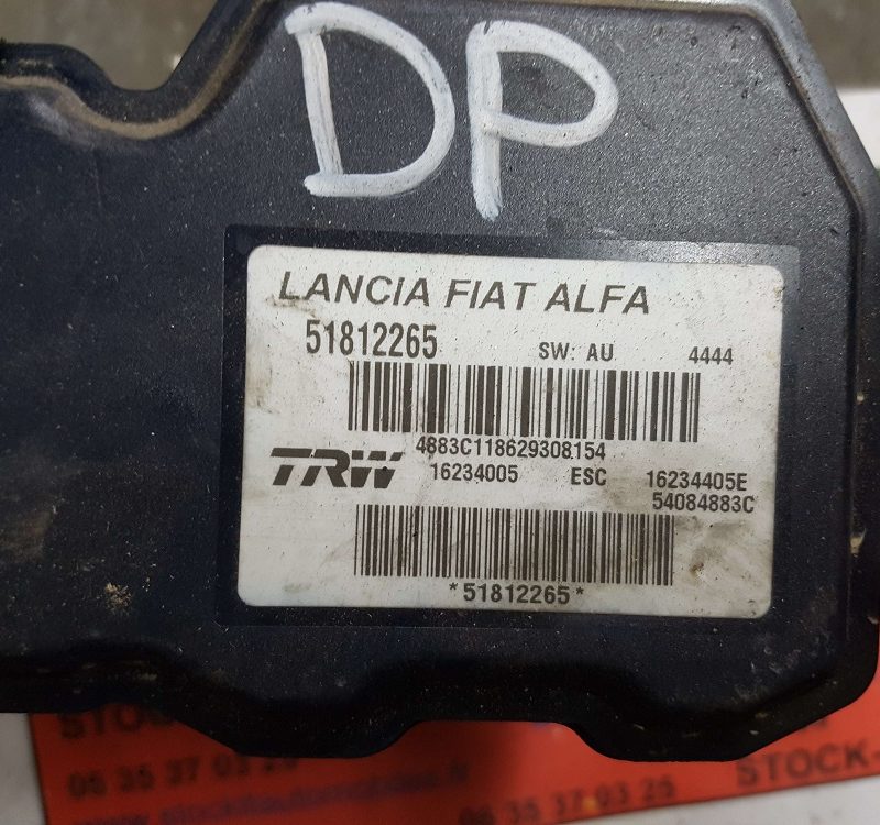 Pompe ABS 159 1.9 JTD 51812265