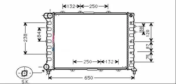 Radiateur de refroidissement Moteur 156/147 GTA NEUF