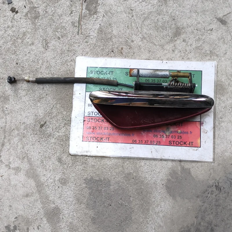 Poignée de porte extérieure coté droit159 Bordeaux métal