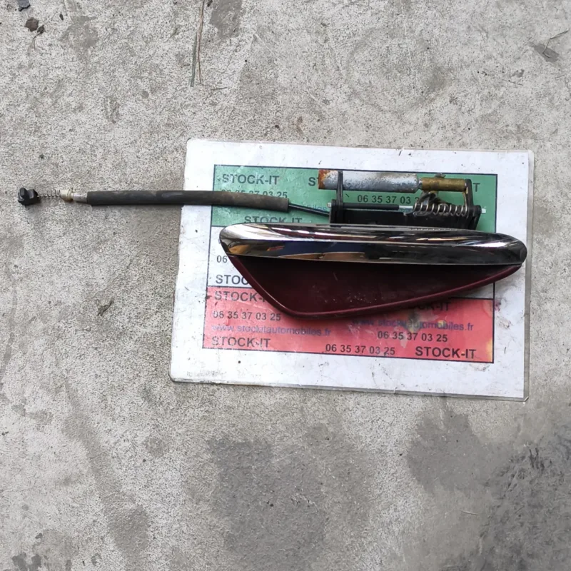 Poignée de porte extérieure coté droit159 Bordeaux métal